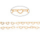 Brass Heart Link Chains(CHC-Q003-02G)-4