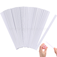 Perfume Paper Test Strips, for Aromatherapy Fragrance Scent Tester, Rectangle, White, 137x7x0.5mm, 500pcs/box(DIY-CP0009-86)