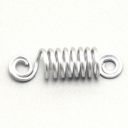 Alloy Dreadlocks Braiding Spring Links, for Hair Styling, Column, Cadmium Free & Lead Free, Silver, 30x8mm, Hole: 3mm(OHAR-WH0015-10S-RS)