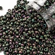TOHO Round Seed Beads, Japanese Seed Beads, (708) Matte Color Cassiopeia, 8/0, 3mm, Hole: 1mm, about 220pcs/10g(X-SEED-TR08-0708)