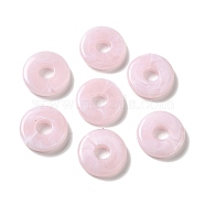 Transparent Acrylic Beads, Two Tone, Flat Round, Pink, 15x3.5mm, Hole: 5mm, about: 830pcs/500g(OACR-Z005-09B)