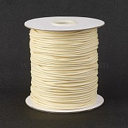 Eco-Friendly Korean Waxed Polyester Cord, Cornsilk, 1.5mm, about 169.51~174.98 Yards(155~160m)/Roll(YC-P002-1.5mm-1112)