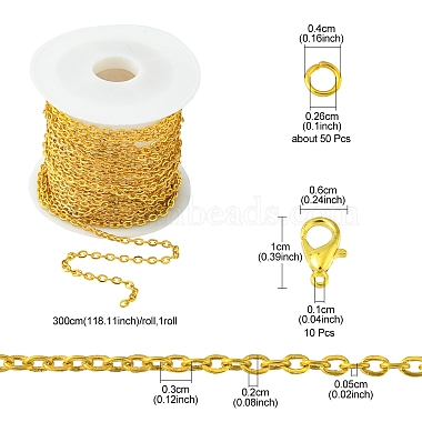 Kit de fabrication de collier de bracelet de chaîne de bricolage(DIY-FS0003-62)-6