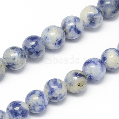 10mm RoyalBlue Round Blue Spot Stone Beads