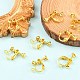 Rack Plated Brass Screw Clip-on Earring Findings(KK-YW0001-10G)-5