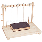 Wood Binding & Sewing Frame, with Iron Finding, BurlyWood, 40x25x32cm(AJEW-WH0596-266)