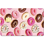 PVC Plastic Waterproof Card Stickers, Self-adhesion Card Skin for Bank Card Decor, Rectangle, Donut, 186.3x137.3mm(DIY-WH0432-165)