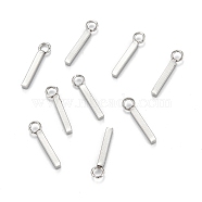 304 Stainless Steel Pendants, Cuboid, Stainless Steel Color, 13x3x1.5mm, Hole: 1.8mm(STAS-Z034-17D-P)