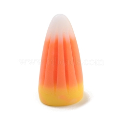 Halloween Resin 3D Corn Candy Ornament, Home Office Desk Decoration, Orange, 30x14.5x11mm(RESI-C049-02)