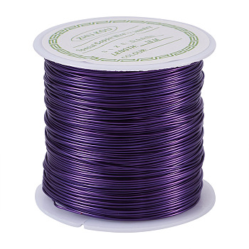 Round Copper Wire Copper Beading Wire for Jewelry Making, Long-Lasting Plated, Indigo, 22 Gauge, 0.6mm, about 59.05 Feet(18m)/roll