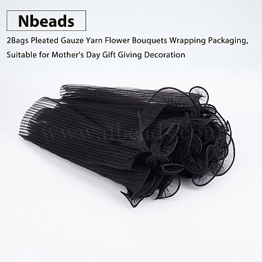 2Bags Pleated Gauze Yarn Flower Bouquets Wrapping Packaging(OP-NB0001-13A)-4