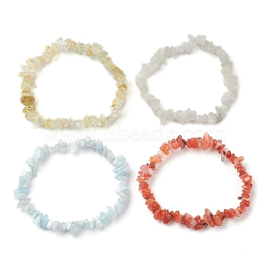 12 ensembles de bracelets extensibles en perles de pierres précieuses mélangées naturelles constellation pour femmes et hommes(BJEW-JB10264-05)-3