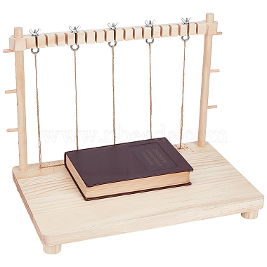 bastidor de encuadernaci&oacute;n y costura de madera(AJEW-WH0596-266)-1