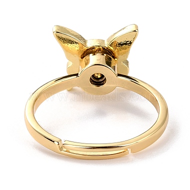 Butterfly Fidget Ring for Anxiety Stress Relief(RJEW-P024-01C)-2