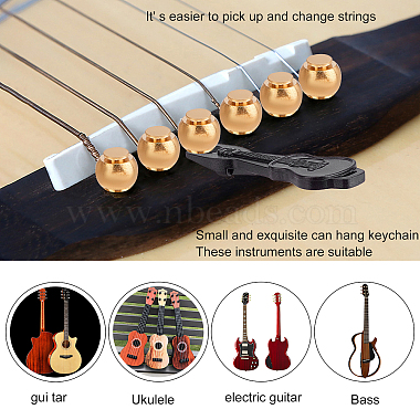 ABS Plastic Guitar Picks and Guitar String Pins Sets(AJEW-FG0001-82)-4