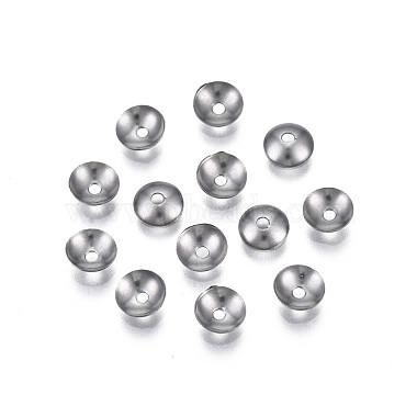 Stainless Steel Color 304 Stainless Steel Bead Caps