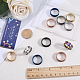 12Pcs 6 Colors 304 Stainless Steel Grooved Finger Ring Settings(RJEW-SC0001-01C)-3