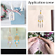 16Pcs 2 Style Woven Web/Net with Feather Alloy Pendant Decoration(HJEW-NB0001-82)-6
