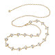 Alloy Flower Link Chain Waist Chains(FIND-WH0421-95G)-1