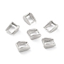 Platinum Sterling Silver Snap on Bails(STER-Z001-016B-P)