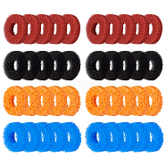 SUPERFINDINGS 40Pcs 4 Colors Sponge Style Joystick Positioning Auxiliary Ring for Game Console, Mixed Color, 20x4.5~5mm, Hole: 8~9.5mm, 10pcs/color(FIND-FH0005-22)