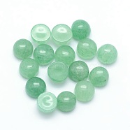 Natural Green Aventurine Cabochons, Half Round, 4x2~4mm(X-G-P393-R15-4mm)
