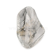 Transparent Glass Beads, Imitation Gemstones, Nuggets, Clear, 21x14x9.5mm, Hole: 1.2mm(GLAA-B012-03B)