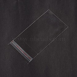 Rectangle Cellophane Bags, Clear, 10.5x5cm, Unilateral Thickness: 0.05mm, Inner Measure: 8.5x5cm(OPC-F001-09B)