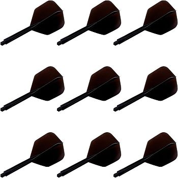 Plastic Dart Shafts Darts Accessory, Black, 78x34x34mm, 3pcs/set