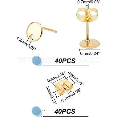 unicraftale 304 résultats de boucles d'oreilles en acier inoxydable(STAS-UN0019-05P)-2