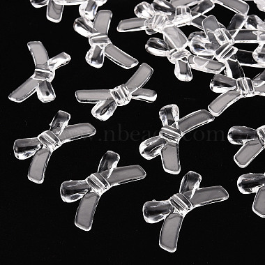 Clear Bowknot Acrylic Beads