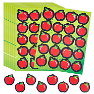 Apple Self-Adhesive Paper Stickers, for Notebooks Guitar Skateboards, Red, 176x136x0.3mm, Sticker: 28x27mm, 20Pcs/sheet(DIY-WH0308-202B)