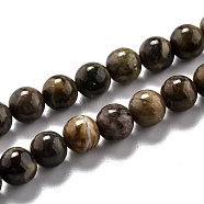 Round Natural Ocean Agate/Ocean Jasper Beads Strands, 6.5mm, Hole: 1.2mm, about 62pcs/strand, 15.35''(39cm)(G-O199-02A)