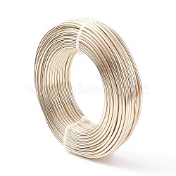 Aluminum Wire, Bendable Metal Craft Wire, Flexible Craft Wire, for Beading Jewelry Craft Making, Champagne Gold, 17 Gauge, 1.2mm, 140m/500g(459.3 Feet/500g)(AW-S001-1.2mm-26)