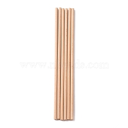 Beech Wood Sticks, Round Dowel Rod, for Braiding Tapestry, Column, PeachPuff, 300x8mm(DIY-WH0325-96E)