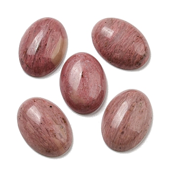 Natural Rhodonite Cabochons, Oval, 18x13x5~5.5mm