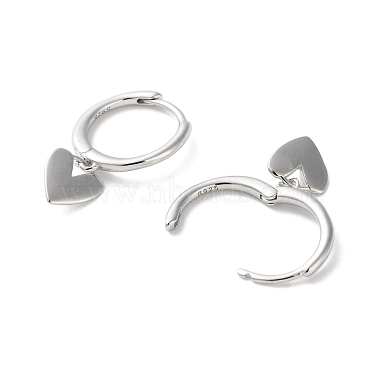 925 créoles en forme de cœur en argent sterling(EJEW-P296-16P)-2