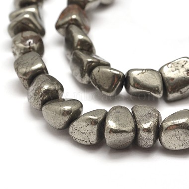 Natural Pyrite Nuggets Beads Strands(X-G-I125-82)-3