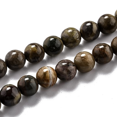 Round Natural Agate Beads