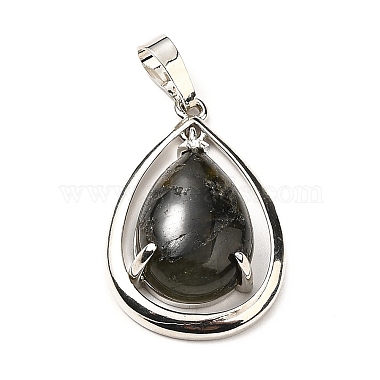 Pendentifs de labradorite naturelle(G-B033-04P-17)-2