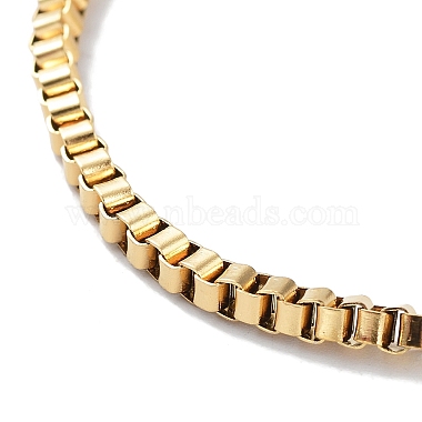 316 Surgical Stainless Steel Box Chain Bracelet(BJEW-M305-06G)-2