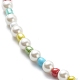 Natural Shell & Glass Seed Beaded Necklace Bracelet(SJEW-JS01245)-5