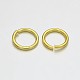 Brass Open Jump Rings(KK-E647-15G)-2