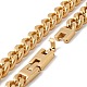 Ion Plating(IP) 304 Stainless Steel Curb Chains Necklace for Women(NJEW-E155-02G-01)-5
