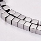 Electroplate Non-magnetic Synthetic Hematite Beads Strands(X-G-J170A-4x4mm-01)-3