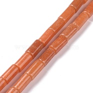 Natural Red Aventurine Beads Strands, Column, 12x6mm, Hole: 1mm, about 33pcs/strand, 15.35''(39cm)(G-P469-17)