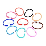 Silicone Cord Bracelets, with 304 Stainless Steel Screw Clasps, Mixed Color, 6-7/8 inch(17.5cm), 4~6mm(BJEW-F409)