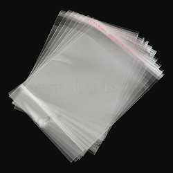 OPP Cellophane Bags, Rectangle, Clear, 16.5x12cm, Hole: 8mm, Unilateral Thickness: 0.035mm, Inner Measure: 11x12cm(OPC-S014-09)