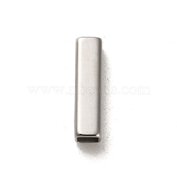 304 Stainless Steel Beads, Rectangle, Stainless Steel Color, 15x4x4mm, Hole: 3x3mm(STAS-Q316-05E-P)