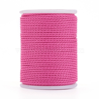 Round Waxed Polyester Cord(YC-G006-01-1.0mm)-2